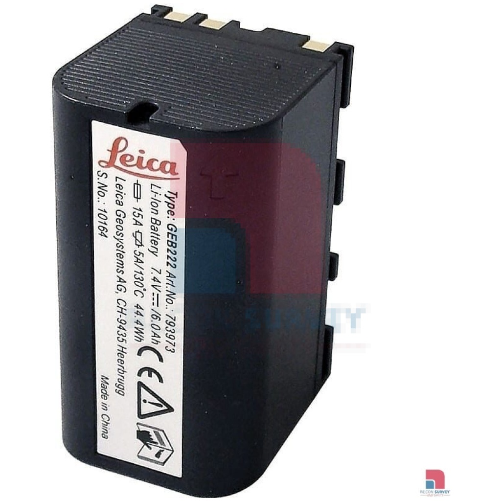 Leica GEB222 Li Ion Battery Recon Survey Safety