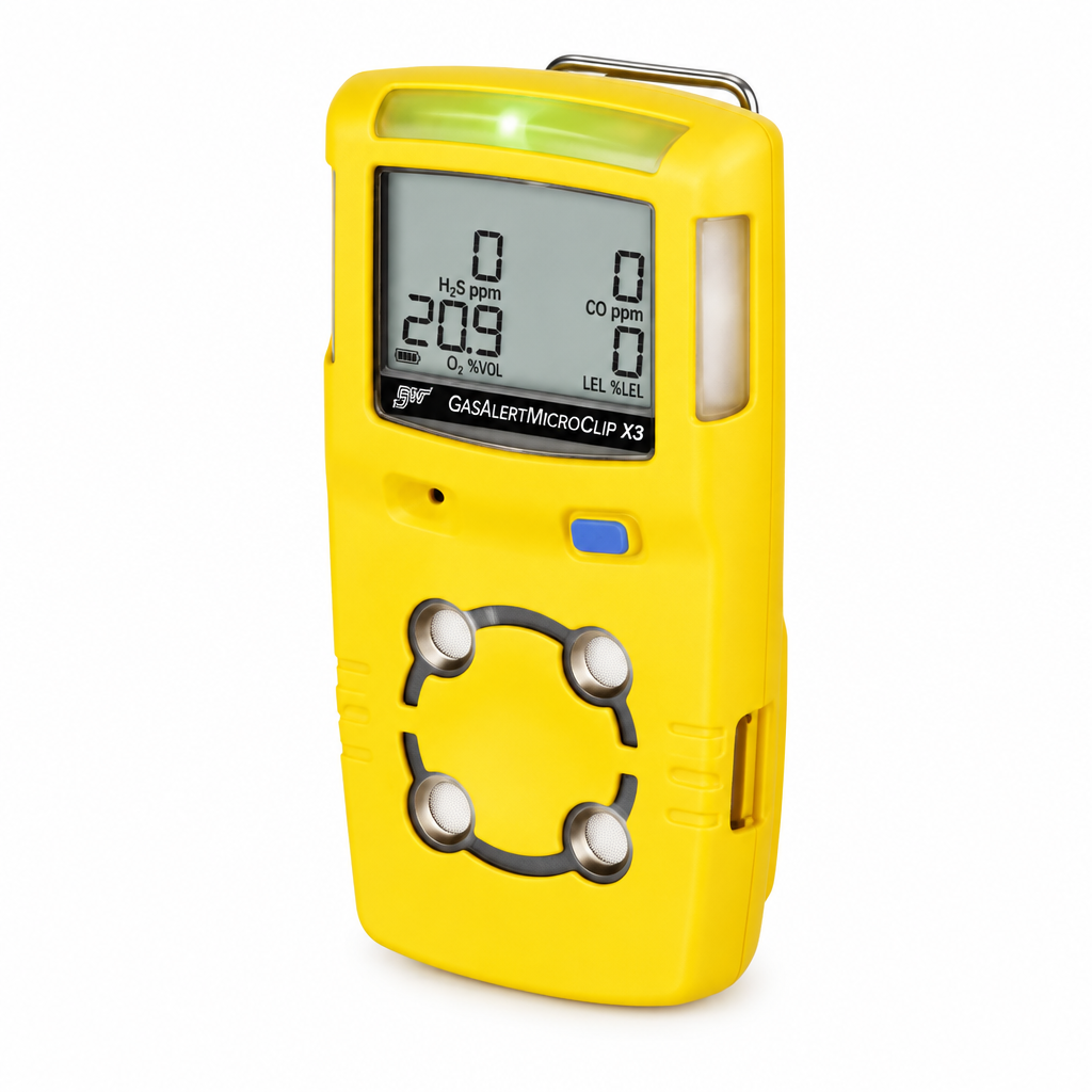 BW GASALERT MICROCLIP X3 4 GAS DETECTOR